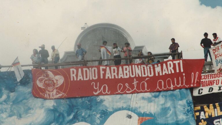 Radio Farabundo Martí una vez legalizada tras los Acuerdos de Paz. Crédito: FUNDABRIL.